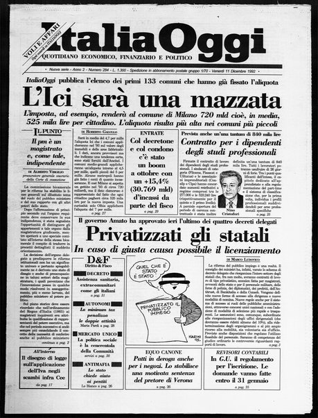 Italia oggi : quotidiano di economia finanza e politica